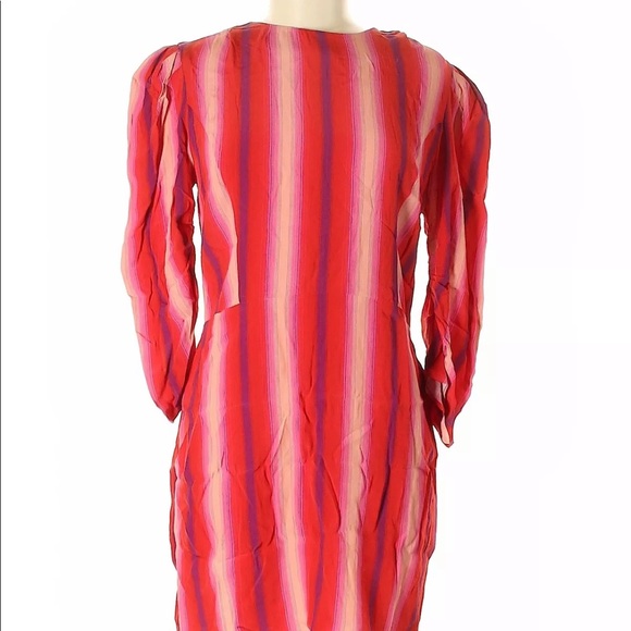 Something navy mini dress stripe red pink large - Picture 4 of 4